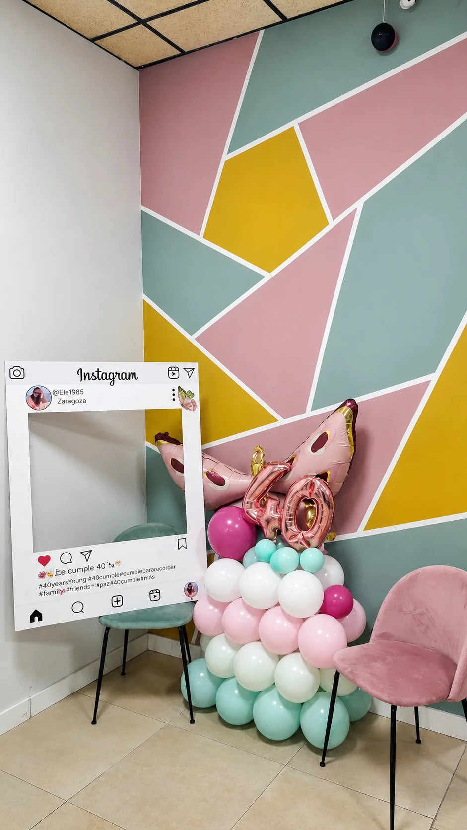 Photocall y centro de globos